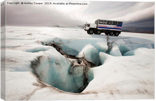 Glacier truck. Canvas Print by Ashley Cooper