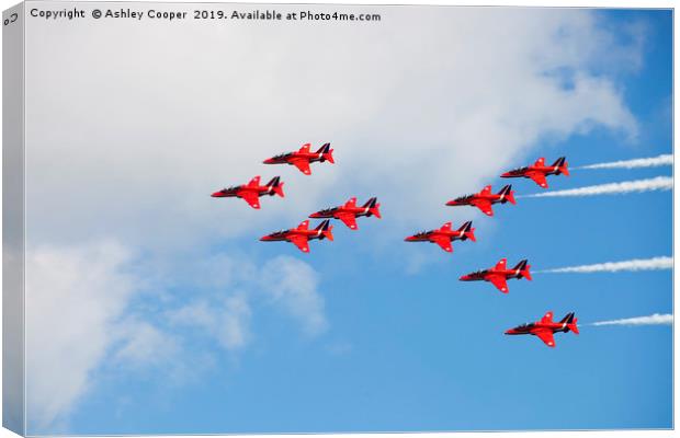 Formation flyers Canvas Print by Ashley Cooper