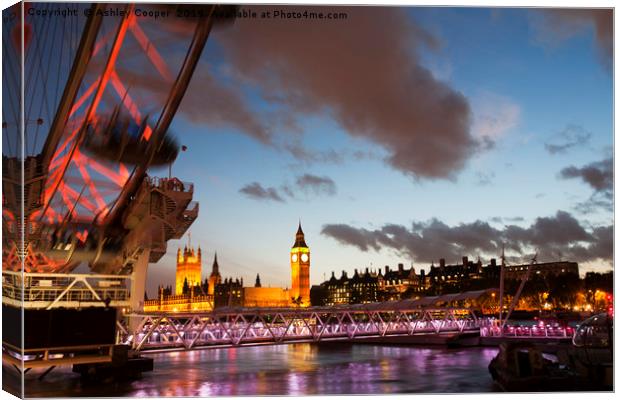 Thames. Canvas Print by Ashley Cooper
