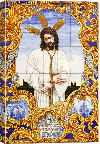 Jesus Canvas Print by Ashley Cooper