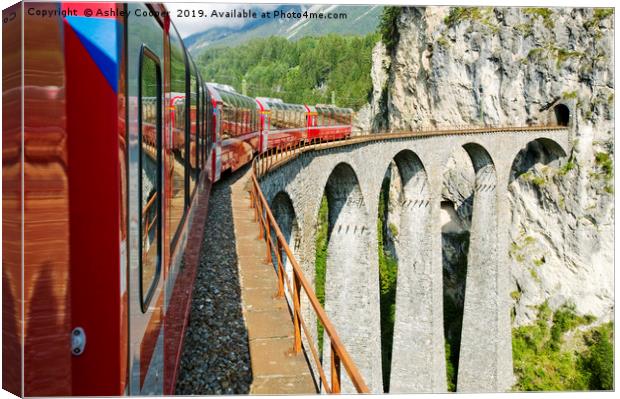 Viaduct. Canvas Print by Ashley Cooper