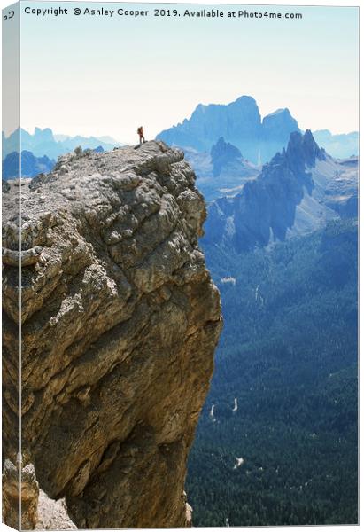 Dolomite spectacle. Canvas Print by Ashley Cooper