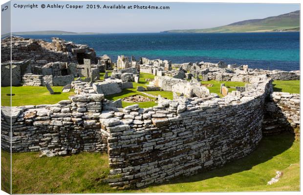 Broch of Gurness Canvas Print by Ashley Cooper