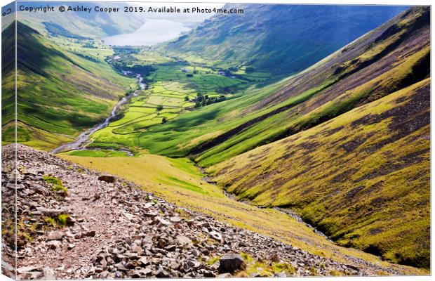 Wasdale. Canvas Print by Ashley Cooper