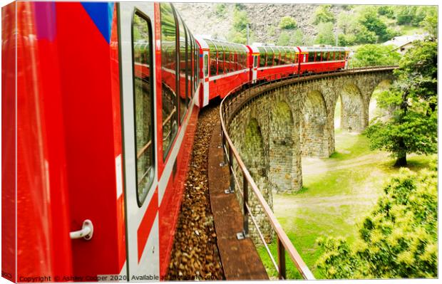 Bernina Express Canvas Print by Ashley Cooper