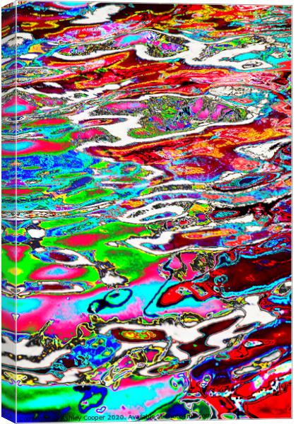 Abstract water reflections. Canvas Print by Ashley Cooper