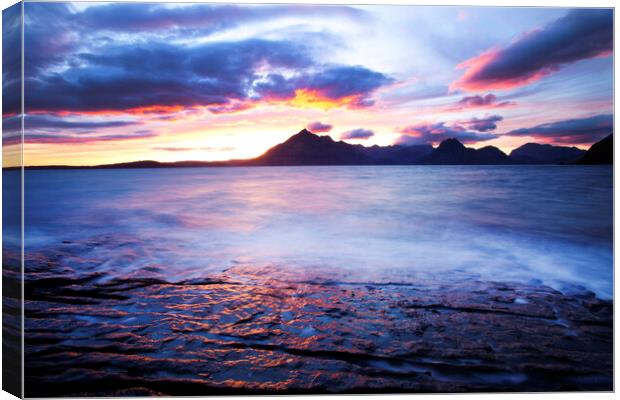 Skye sunset Canvas Print by Ashley Cooper
