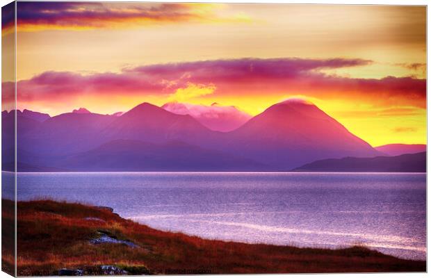 Cuillins. Canvas Print by Ashley Cooper