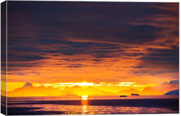 Antarctic sunset Canvas Print by Ashley Cooper