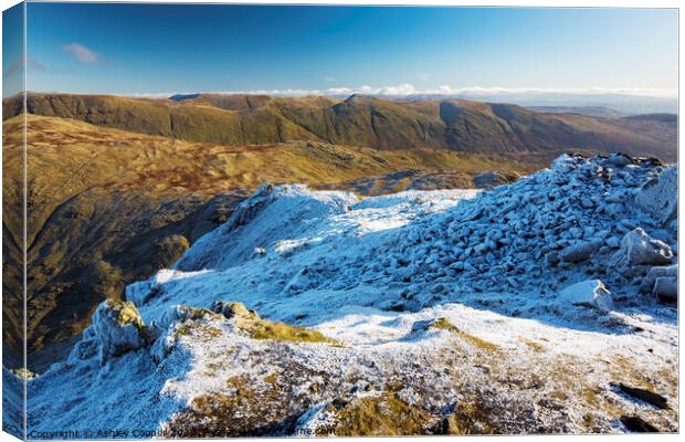 Red Screes Canvas Print by Ashley Cooper