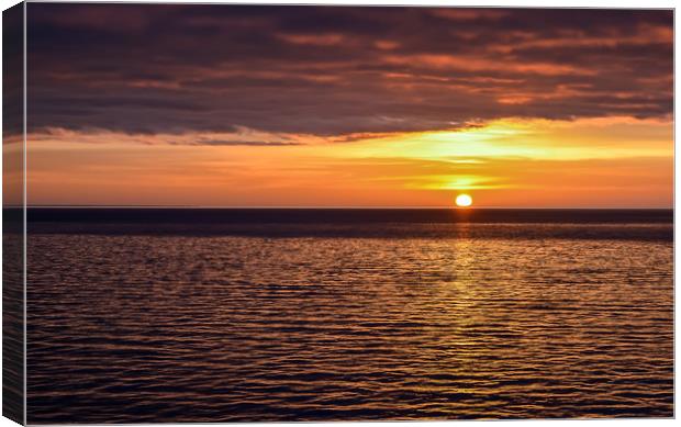 Sunset over the Baltic sea Canvas Print by Jelena Maksimova