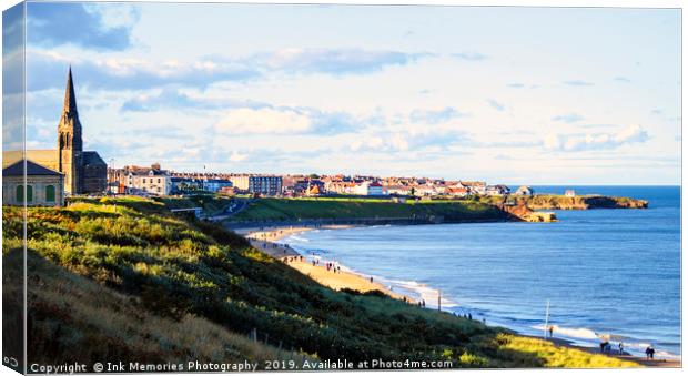 Tynemouth Longsands Canvas Print by Ink Memories Photography