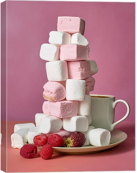 Marshmallow stack Canvas Print by Martin Smith