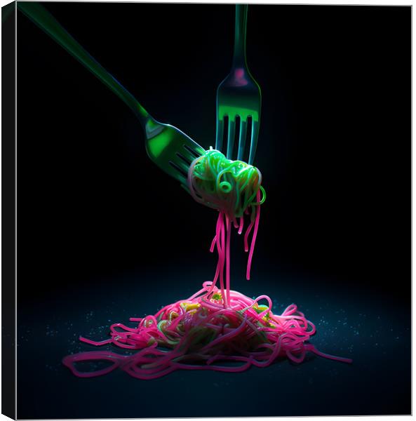 Spaghetti colors Canvas Print by Martin Smith