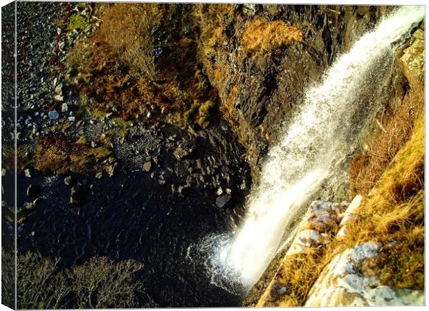 Eas Fors Waterfall, Isle of Mull Canvas Print by Martin Smith