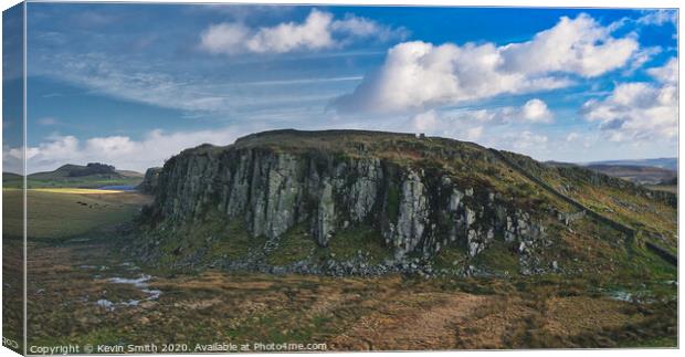 The Shelf on Hadrians Wall Canvas Print by Kevin Smith