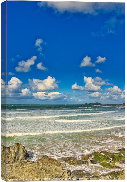 Godrevy Lighthouse Canvas Print by Kevin Smith