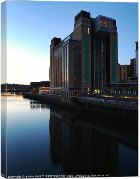 Sunrise at The Baltic Centre for Contemporary Art Canvas Print by EMMA DANCE PHOTOGRAPHY