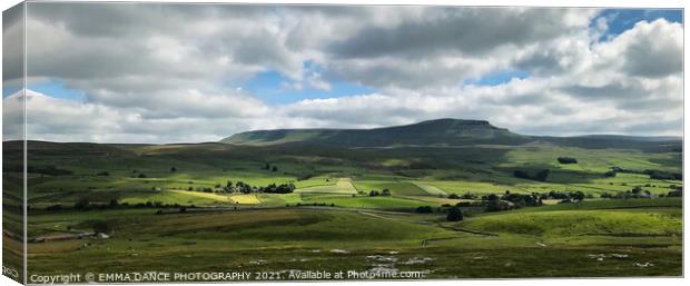 Pen-y-Ghent  Canvas Print by EMMA DANCE PHOTOGRAPHY