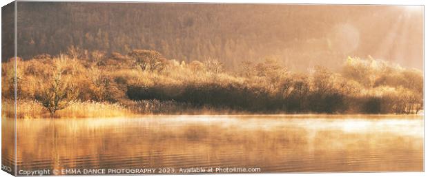 Morning mist on Derwentwater Canvas Print by EMMA DANCE PHOTOGRAPHY