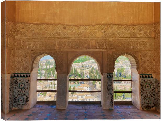 The Nasrid Palace, Granada, Spain Canvas Print by EMMA DANCE PHOTOGRAPHY