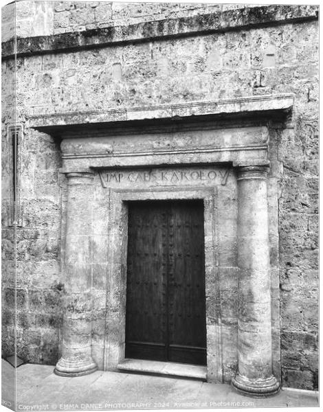 The Architecture of the Alhambra Palace, Granada, Spain Canvas Print by EMMA DANCE PHOTOGRAPHY