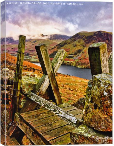 Views across Buttermere Canvas Print by EMMA DANCE PHOTOGRAPHY