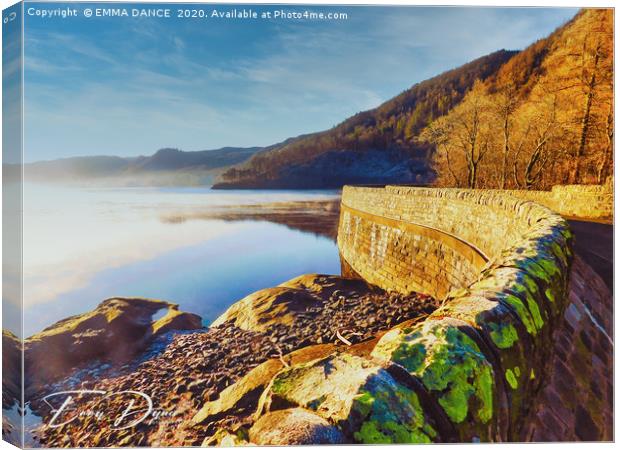  Early Morning at Thirlmere Reservoir  Canvas Print by EMMA DANCE PHOTOGRAPHY