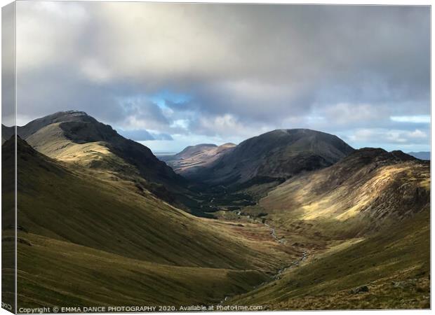 Ennerdale Valley, Lake District Canvas Print by EMMA DANCE PHOTOGRAPHY