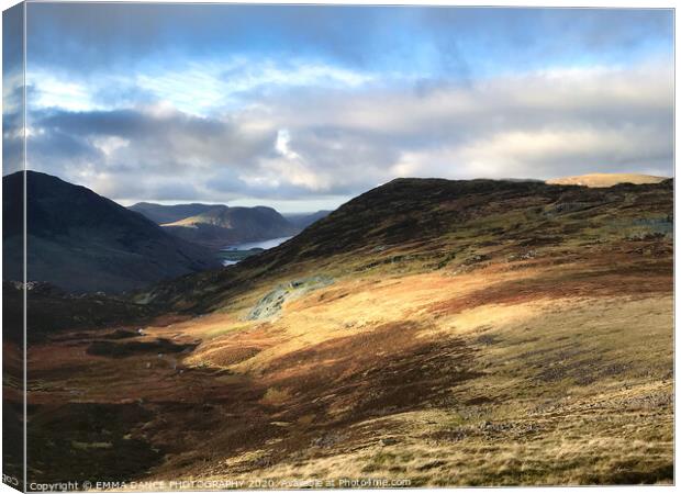 The Buttermere Fells, Lake District Canvas Print by EMMA DANCE PHOTOGRAPHY