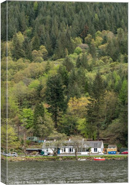 The Pub Below The Forest Canvas Print by Ronnie Reffin