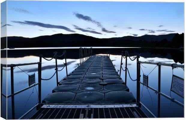 The Jetty Canvas Print by Ronnie Reffin