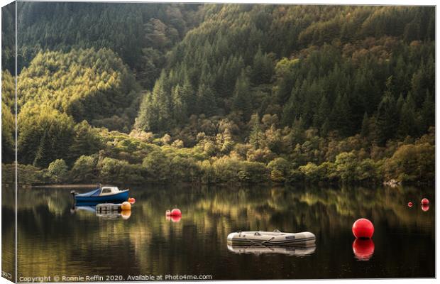 Calm Loch Canvas Print by Ronnie Reffin