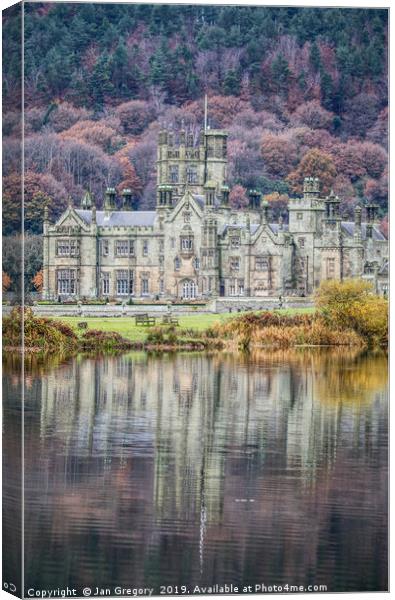 Autumn at Margam Park Canvas Print by Jan Gregory