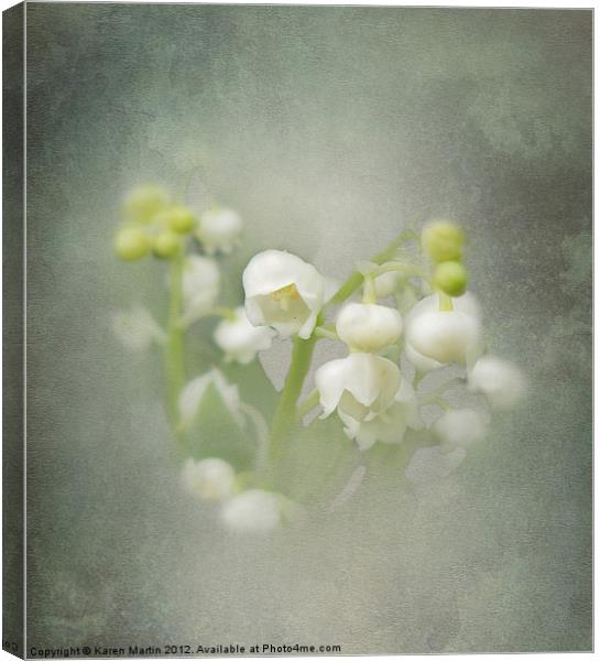 Lily-of-the-Valley Canvas Print by Karen Martin