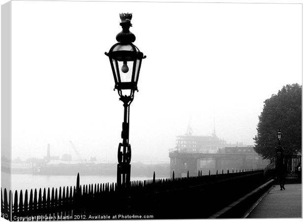 Greenwich Lamp Canvas Print by Karen Martin