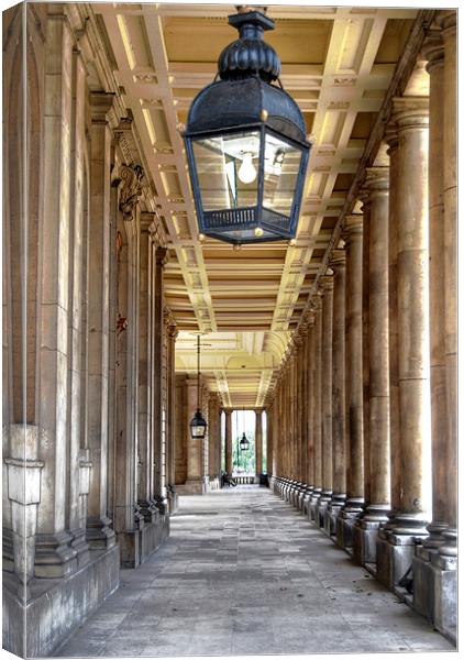 College Walkway Canvas Print by Karen Martin