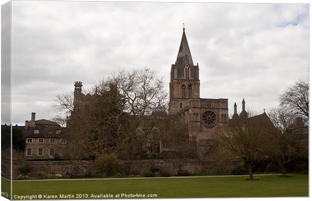 Christchurch Cathedral, Oxford Canvas Print by Karen Martin