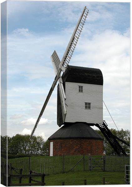 MOUNTNESSING WINDMILL Canvas Print by Ray Bacon LRPS CPAGB