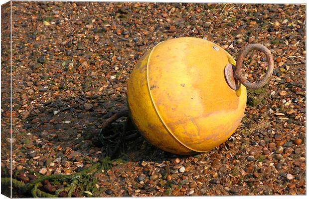 YELLOW BOUY Canvas Print by Ray Bacon LRPS CPAGB