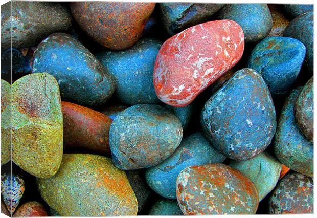 RAINBOW STONES Canvas Print by Ray Bacon LRPS CPAGB