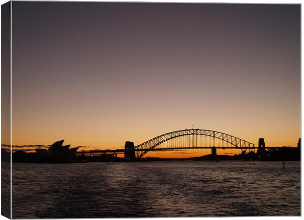 Sydney sunset Canvas Print by ian sullivan