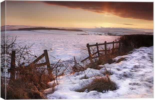 Winter Sunrise Canvas Print by John Boyle