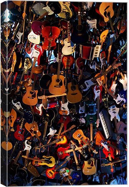 Music Everywhere Canvas Print by Karen Harding