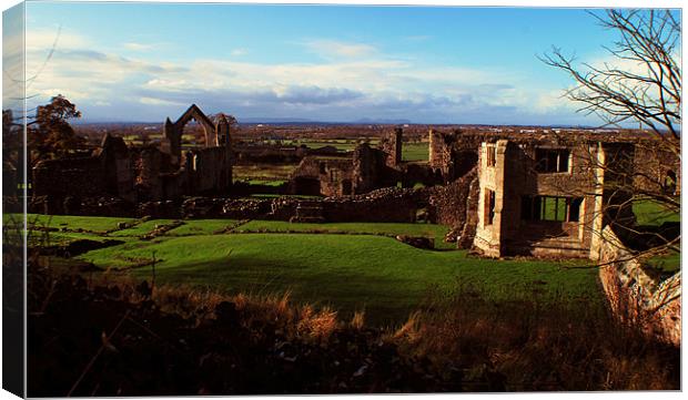 Abbey Ruins Canvas Print by Karen Harding