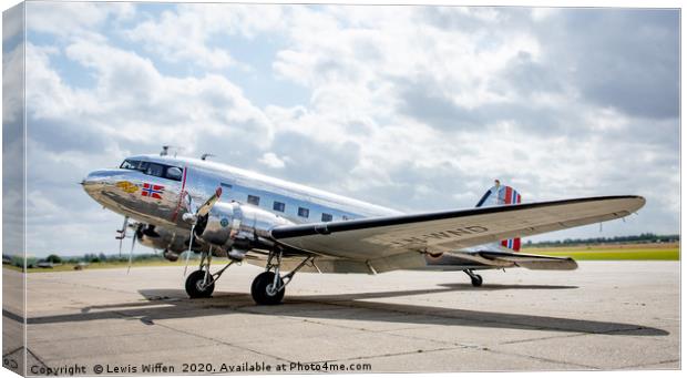 Douglas Dakota Canvas Print by Lewis Wiffen