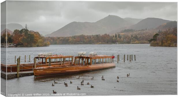 Autumn storm on Derwent Canvas Print by Lewis Wiffen