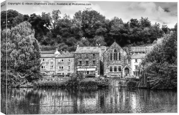 Cromford Village Canvas Print by Alison Chambers