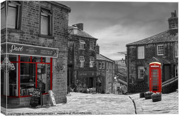 Haworth Colour Selected Canvas Print by Alison Chambers