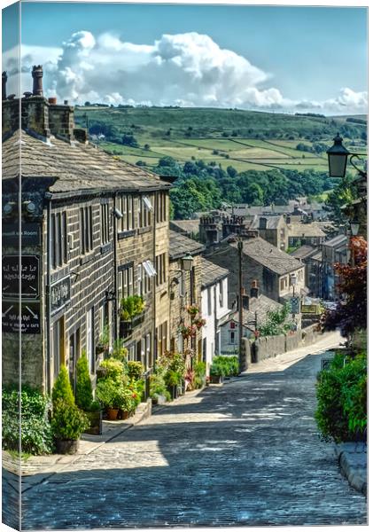 Haworth in Portrait  Canvas Print by Alison Chambers